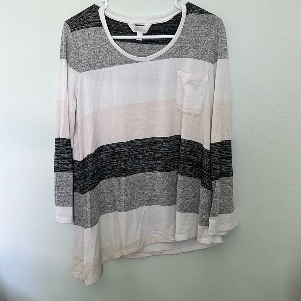 Market & Spruce Knit Top L Large